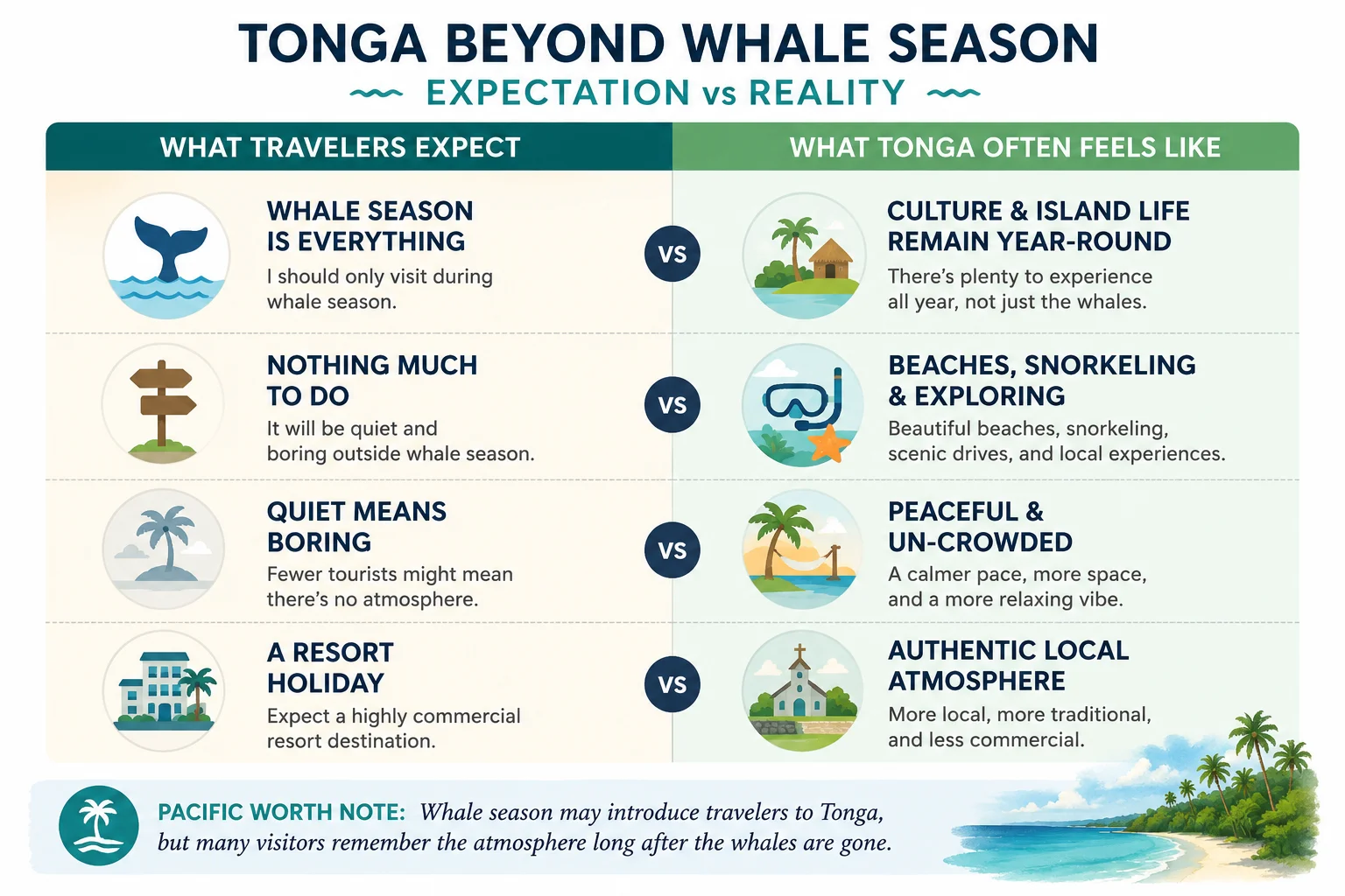 Tonga Beyond Whale Season: Expectation vs Reality