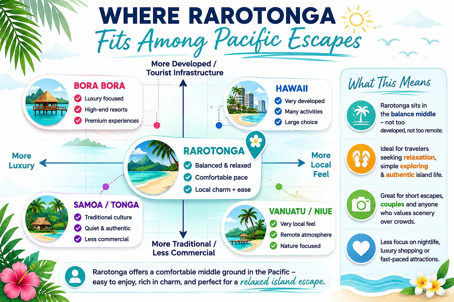 Where Rarotonga Fits Among Pacific Escapes