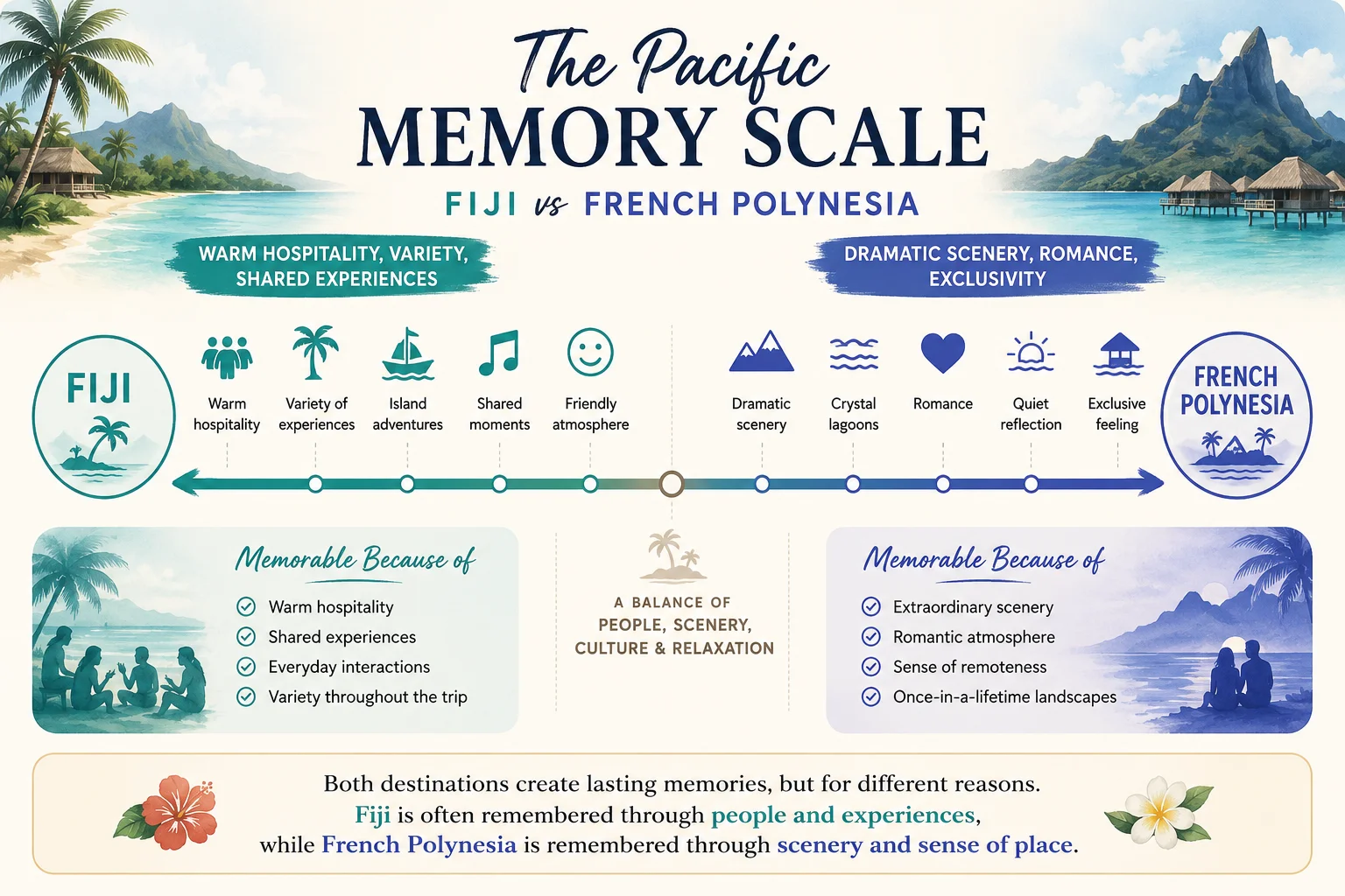 Fiji vs French Polynesia: What Creates the Memory?